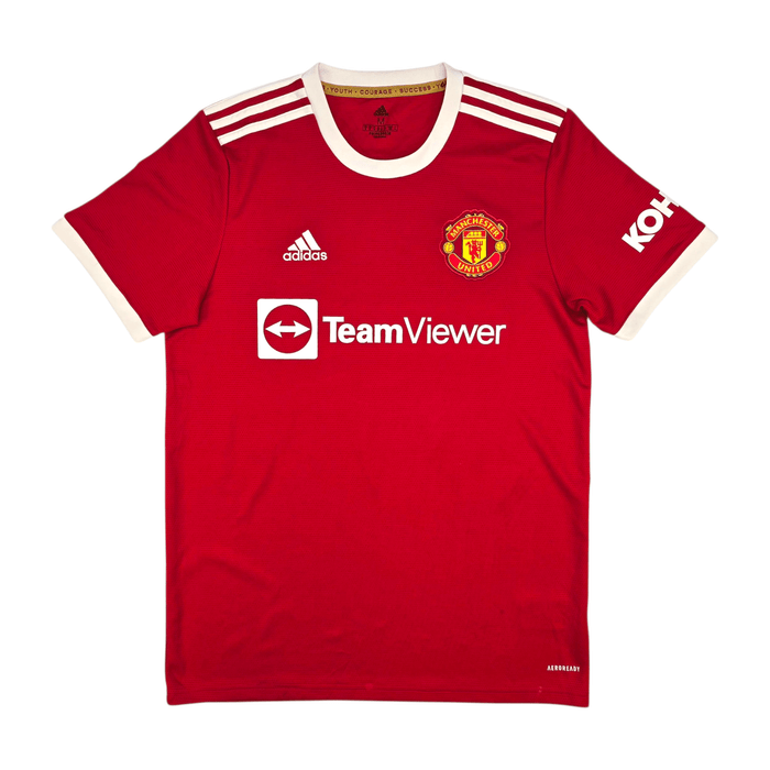2021/22 Manchester United Home Football Shirt (M) Adidas 7 Ronaldo - Football Finery - FF302446