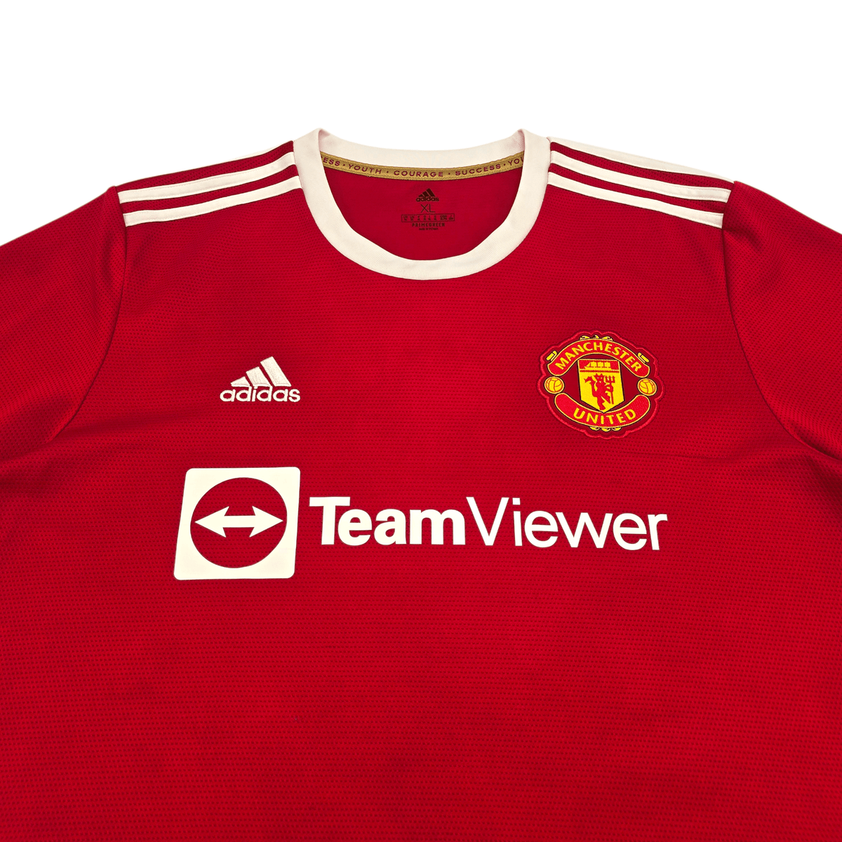 2021/22 Manchester United Home Football Shirt (XL) Adidas 7 Ronaldo - Football Finery - FF303292