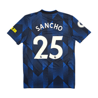 2021/22 Manchester United Third Football Shirt (M) Adidas 25 Sancho - Football Finery - FF303692