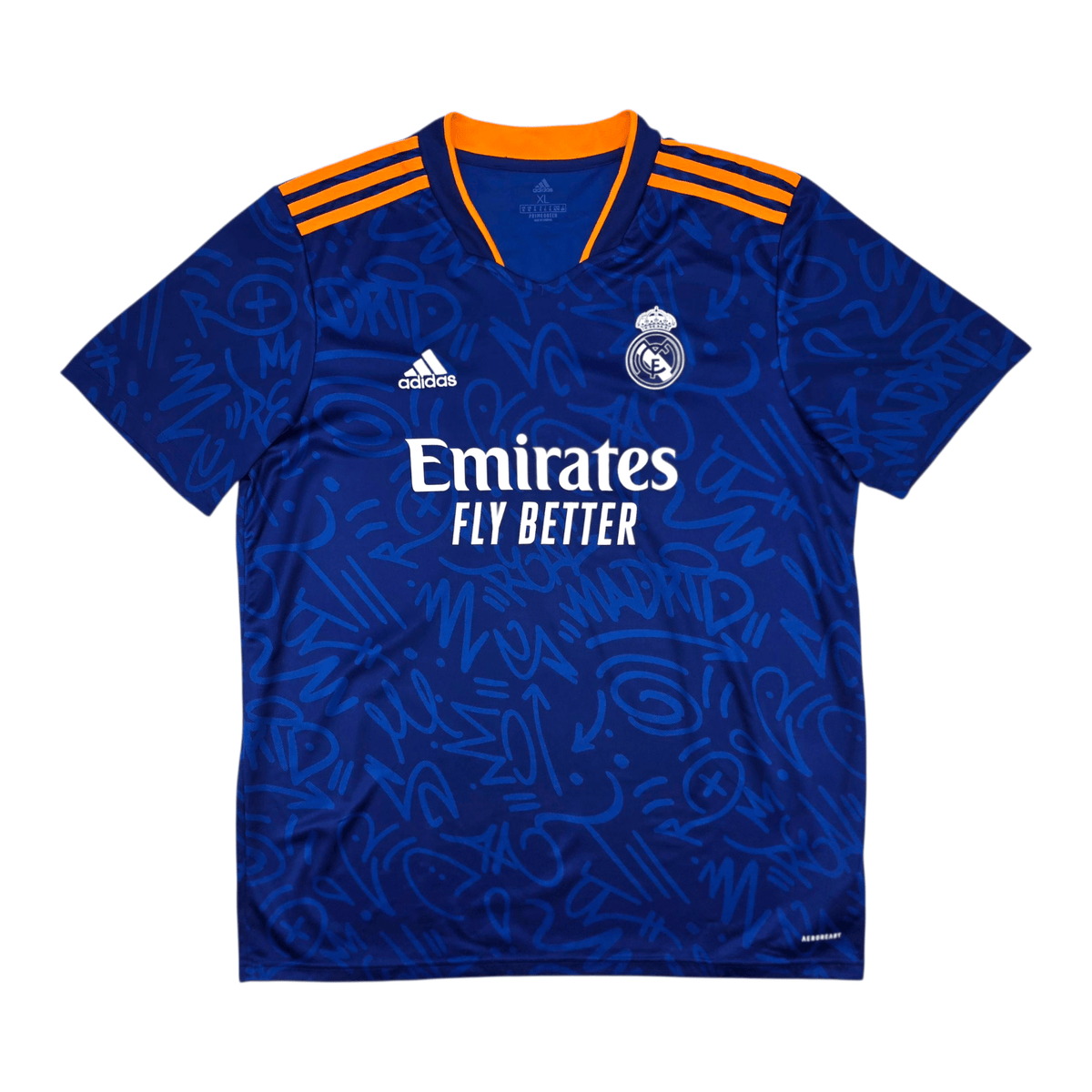 2021/22 Real Madrid Away Football Shirt (XL) Adidas 9 Benzema - Football Finery - FF302541