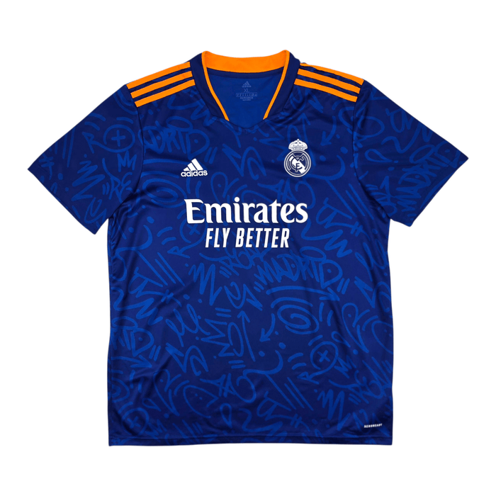 2021/22 Real Madrid Away Football Shirt (XL) Adidas 9 Benzema - Football Finery - FF302541