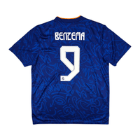 2021/22 Real Madrid Away Football Shirt (XL) Adidas 9 Benzema - Football Finery - FF302541