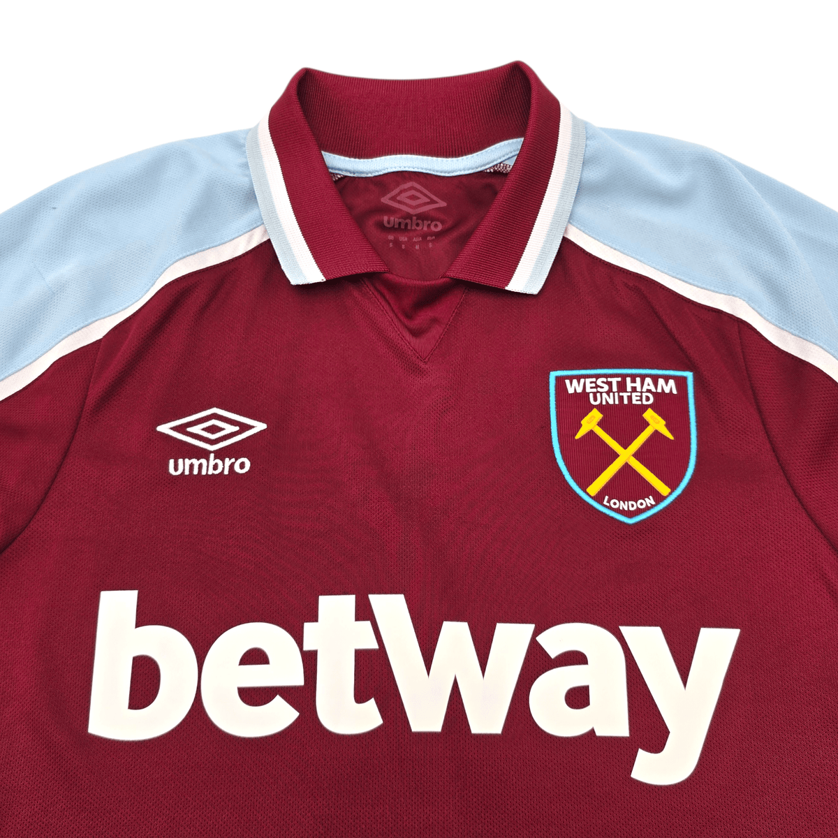 2021/22 West Ham United Home Football Shirt (S) Umbro 20 Bowen - Football Finery - FF303773