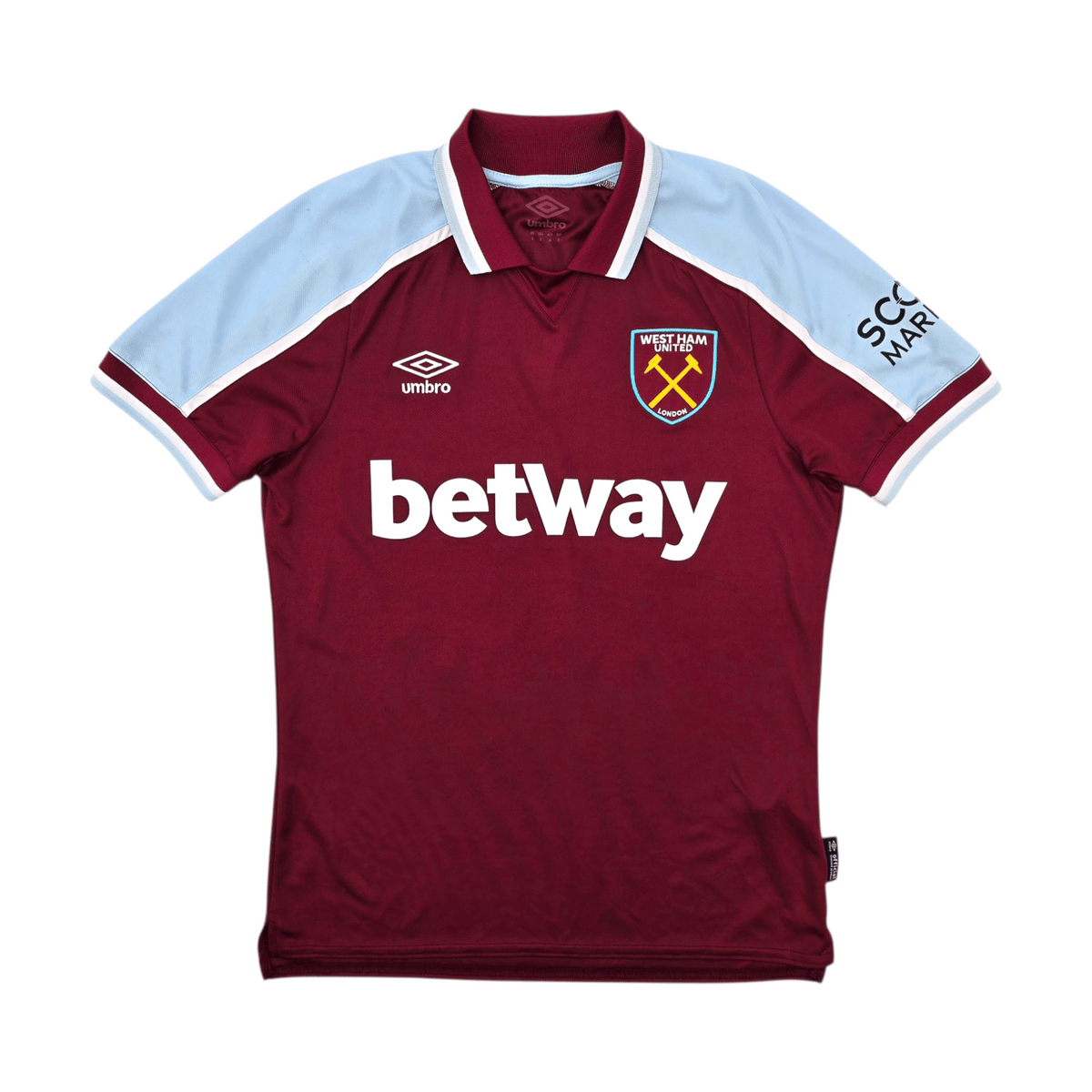 2021/22 West Ham United Home Football Shirt (S) Umbro 20 Bowen - Football Finery - FF303773