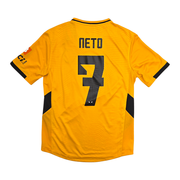 2021/22 Wolverhampton Wanderers Home Football Shirt (M) Castore 7 Neto - Football Finery - FF303244