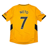 2021/22 Wolverhampton Wanderers Home Football Shirt (M) Castore 7 Neto - Football Finery - FF303986
