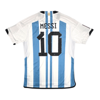2022/23 Argentina Home Football Shirt (L) Adidas #10 Messi (BNWTs) - Football Finery - FF300136