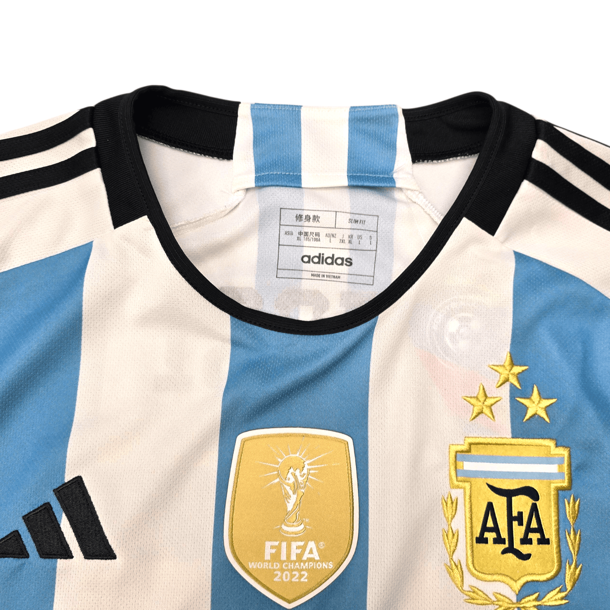 2022/23 Argentina Home Football Shirt (L) Adidas 10 Messi - Football Finery - FF302491