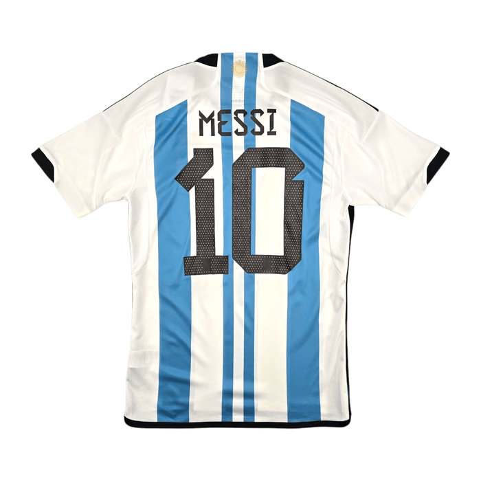 2022/23 Argentina Home Football Shirt (S) Adidas 10 Messi - Football Finery - FF300960