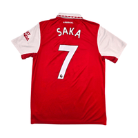 2022/23 Arsenal Home Football Shirt (M) Adidas 7 Saka - Football Finery - FF303768