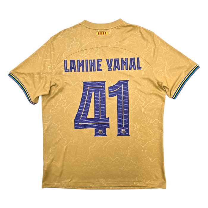 2022/23 Barcelona Away Football Shirt (L) Nike 41 Lamine Yamal (BNWTs) - Football Finery - FF304017