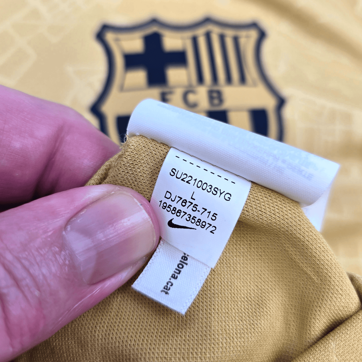 2022/23 Barcelona Away Football Shirt (L) Nike 41 Lamine Yamal (BNWTs) - Football Finery - FF304017