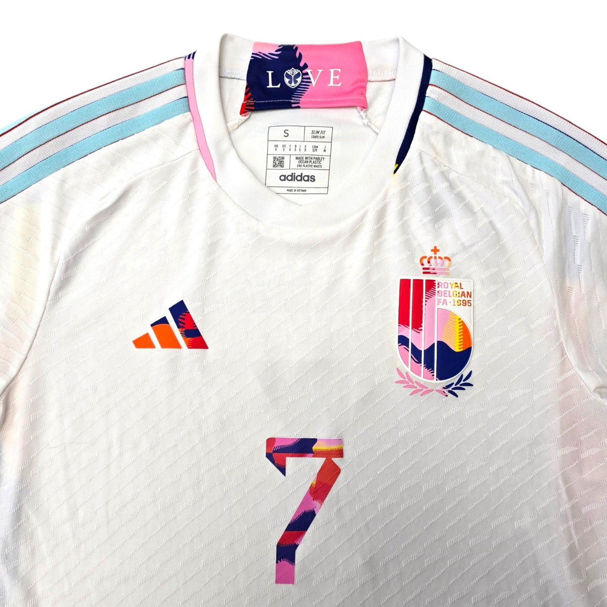 2022/23 Belgium Away Football Shirt (S) Adidas #7 De Bruyne (Player Version) - Football Finery - FF306740
