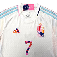 2022/23 Belgium Away Football Shirt (S) Adidas #7 De Bruyne (Player Version) - Football Finery - FF306740