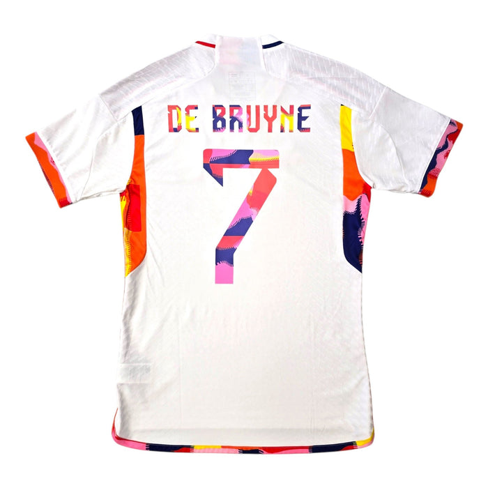 2022/23 Belgium Away Football Shirt (S) Adidas #7 De Bruyne (Player Version) - Football Finery - FF306740