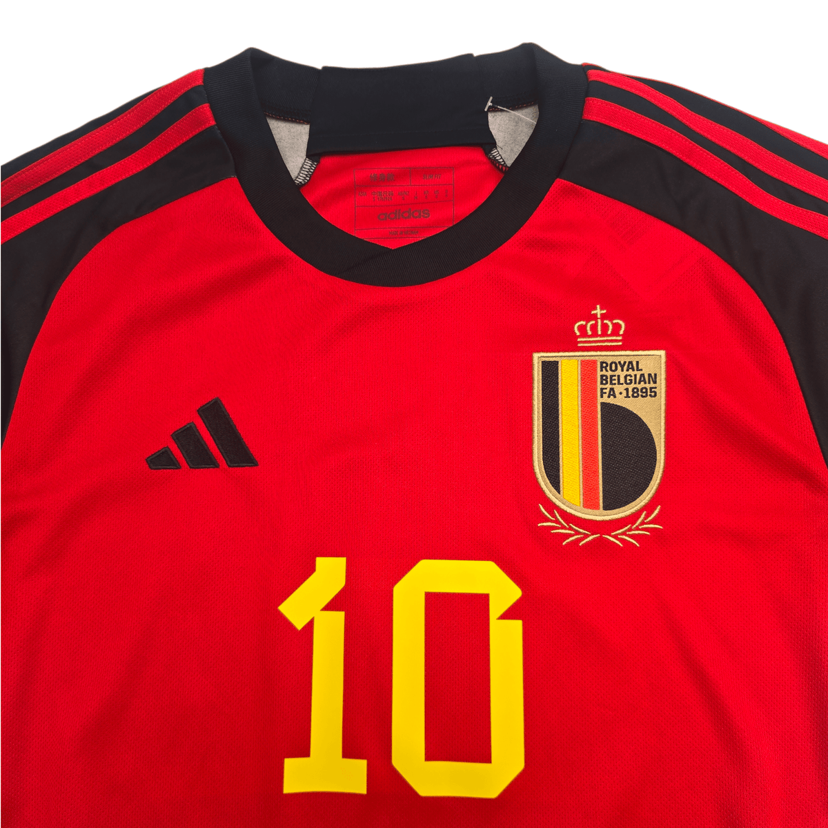 2022/23 Belgium Home Football Shirt (S) Adidas 10 E.Hazard (BNWTs) - Football Finery - FF303270