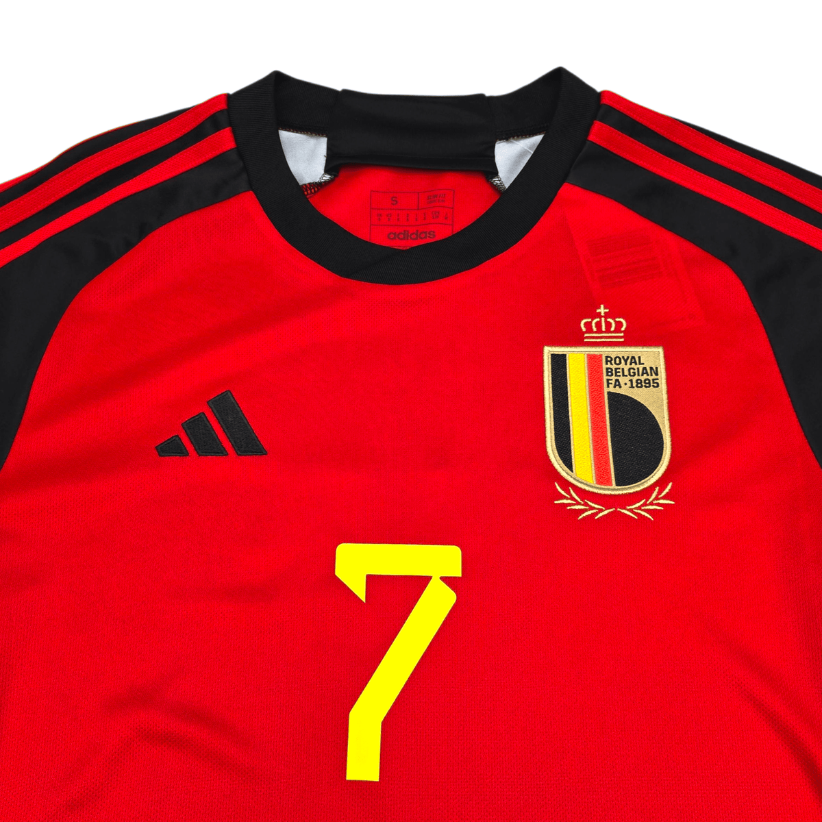 2022/23 Belgium Home Football Shirt (S) Adidas 7 De Bruyne - Football Finery - FF302230