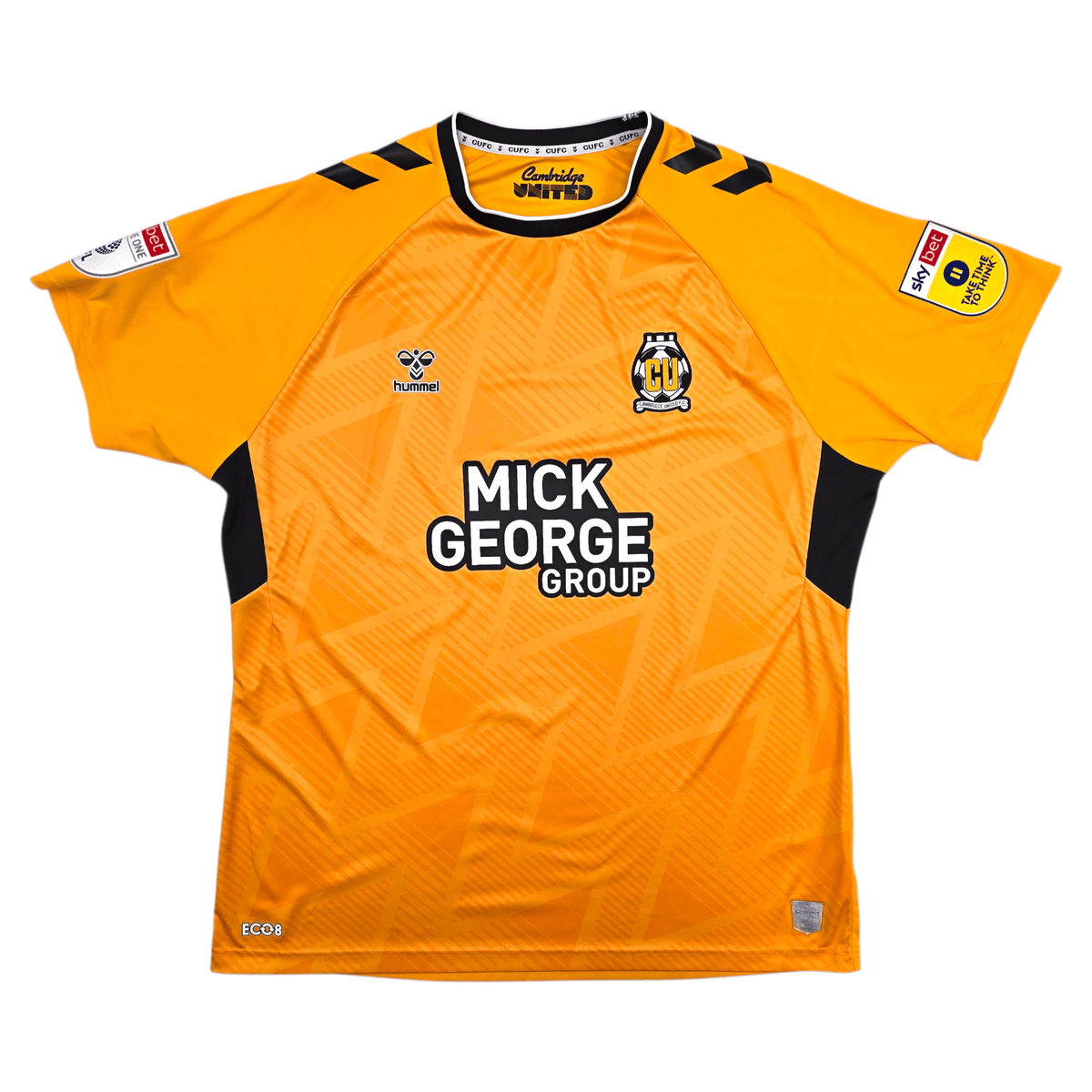 2022/23 Cambridge United Home Football Shirt (2XL) Hummel - Football Finery - FF303959