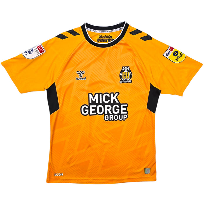 2022/23 Cambridge United Home Football Shirt (M) Hummel - Football Finery - FF305617