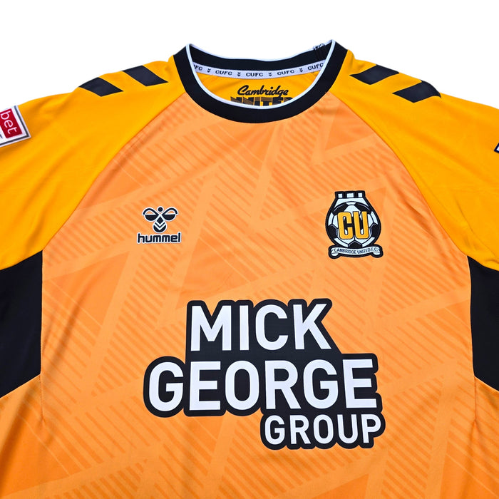 2022/23 Cambridge United Home Football Shirt (M) Hummel - Football Finery - FF305617