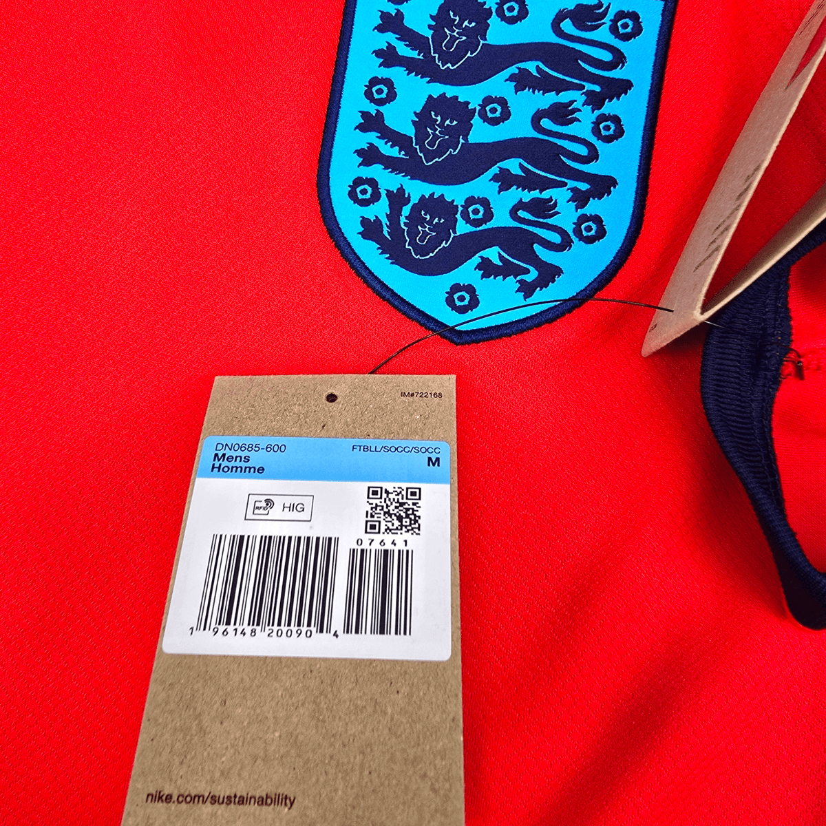 2022/23 England Away Football Shirt (M) Nike 4 Rice (BNWTs) - Football Finery - FF301425