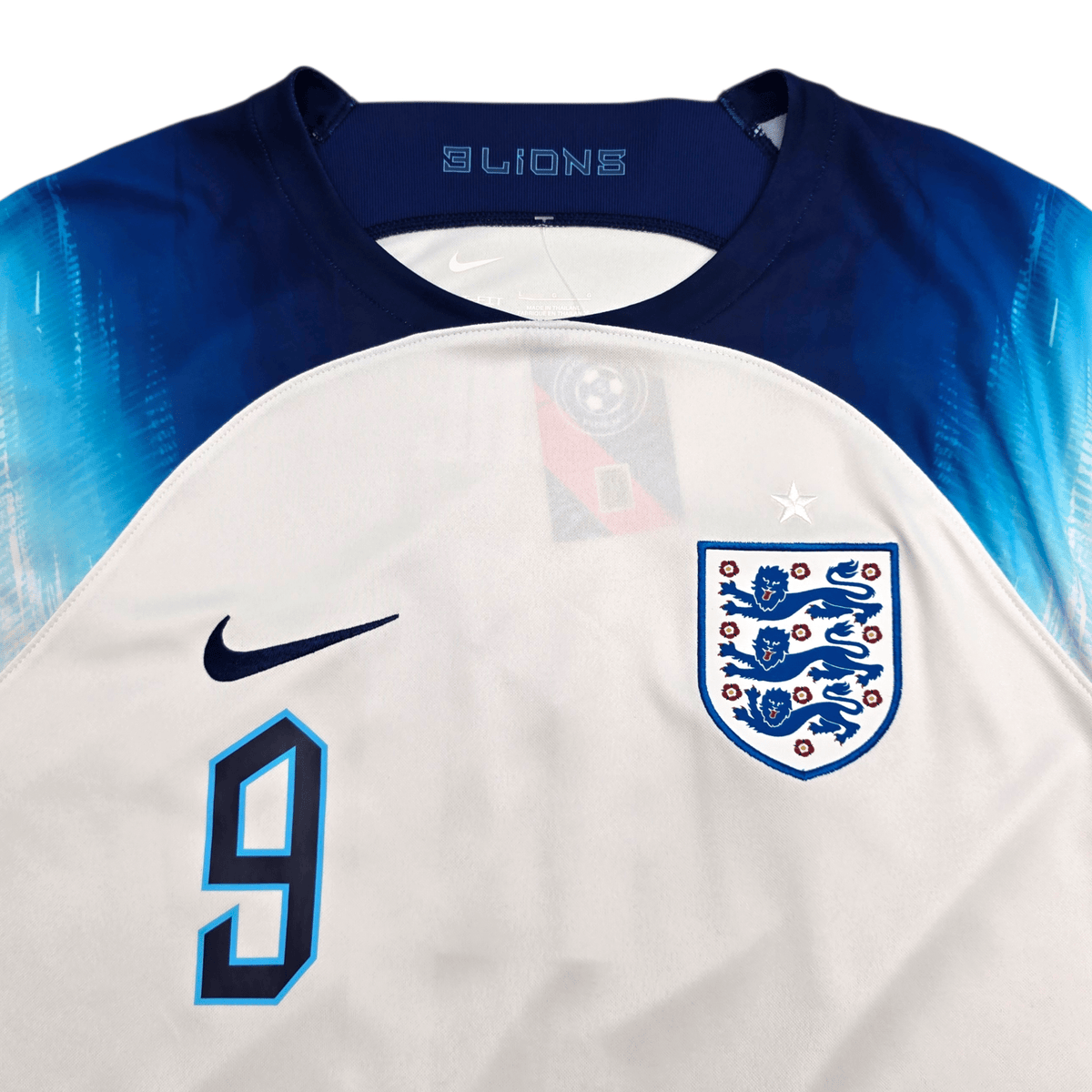 2022/23 England Home Football Shirt (L) Nike 9 Kane - Football Finery - FF302787