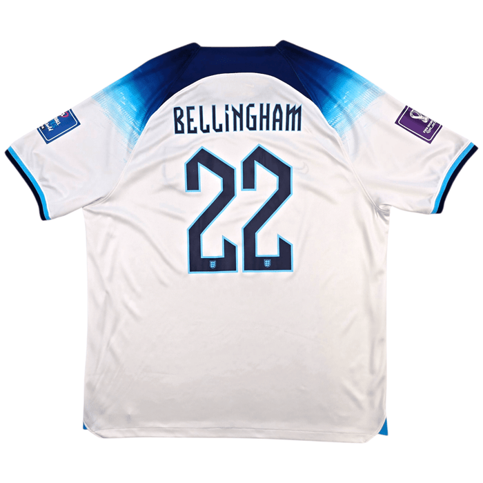 2022/23 England Home Football Shirt (XL) Nike 22 Bellingham - Football Finery - FF303926