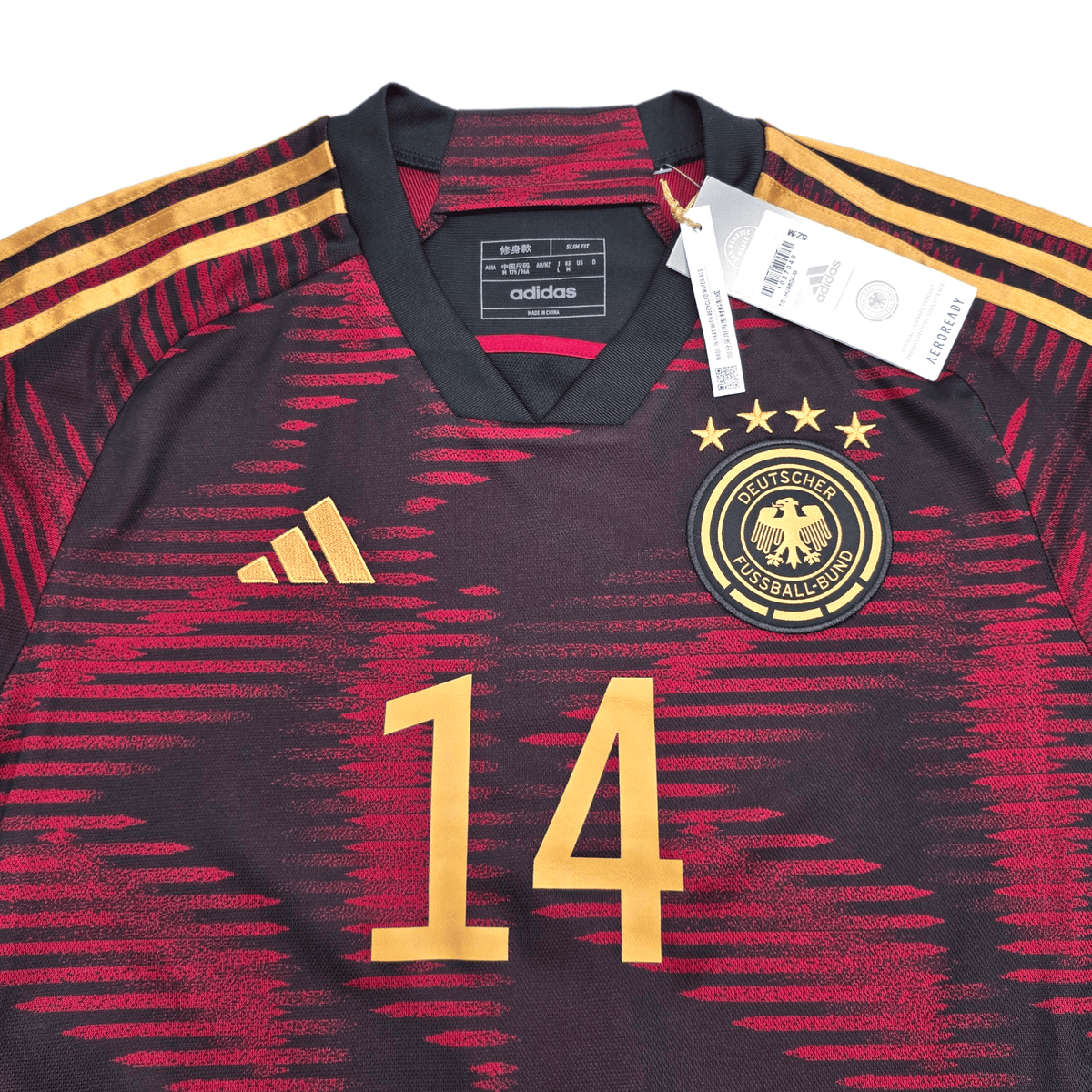 2022/23 Germany Away Football Shirt (M) Adidas 14 Musiala (BNWTs) - Football Finery - FF303266