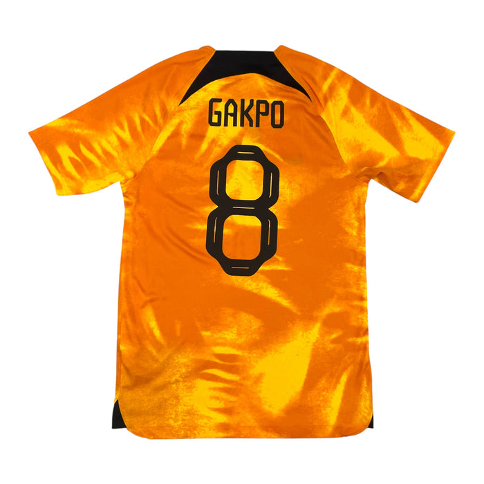 2022/23 Holland Home Football Shirt (S) Nike 8 Gakpo - Football Finery - FF301809