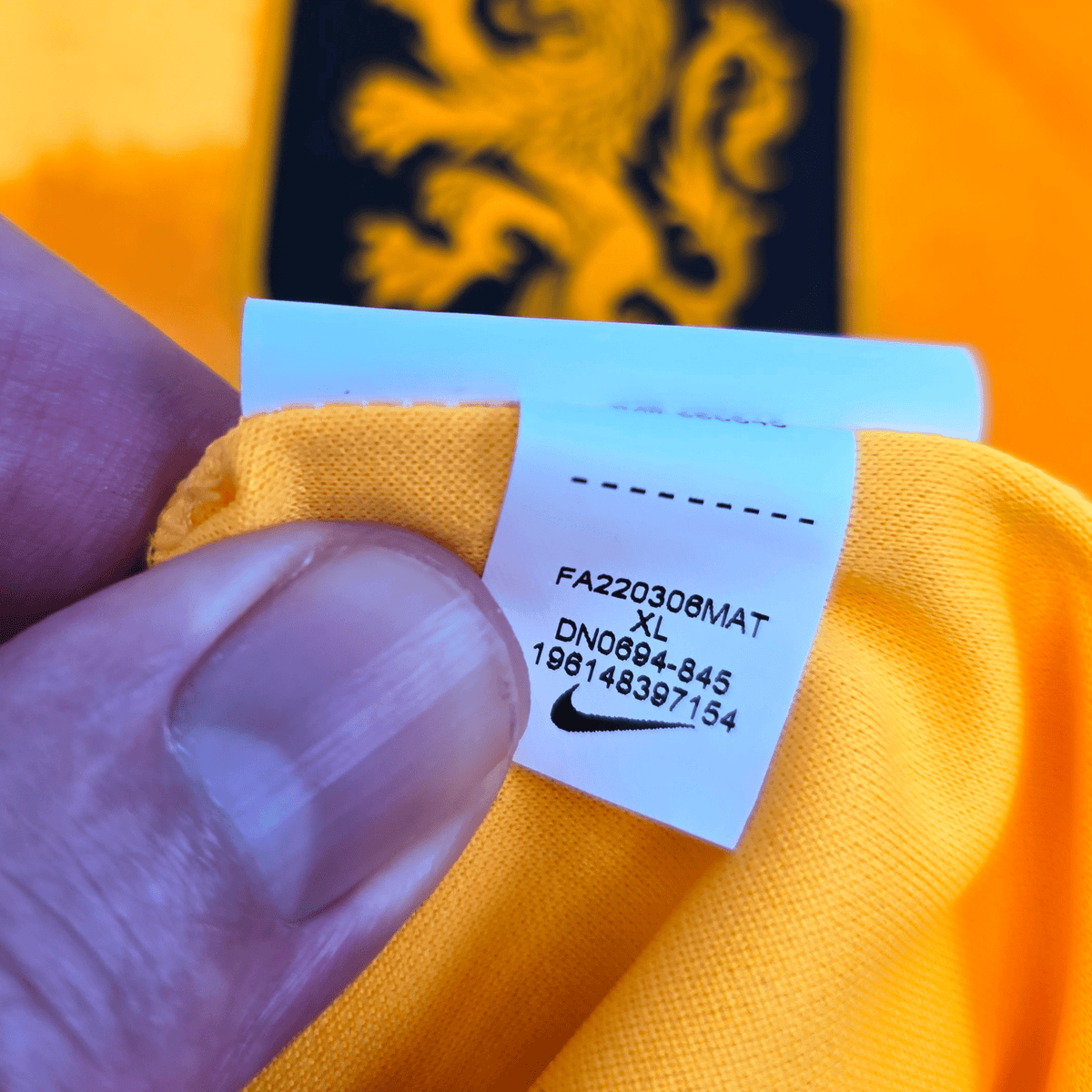 2022/23 Holland Home Football Shirt (XL) Nike 3 De Ligt - Football Finery - FF304003