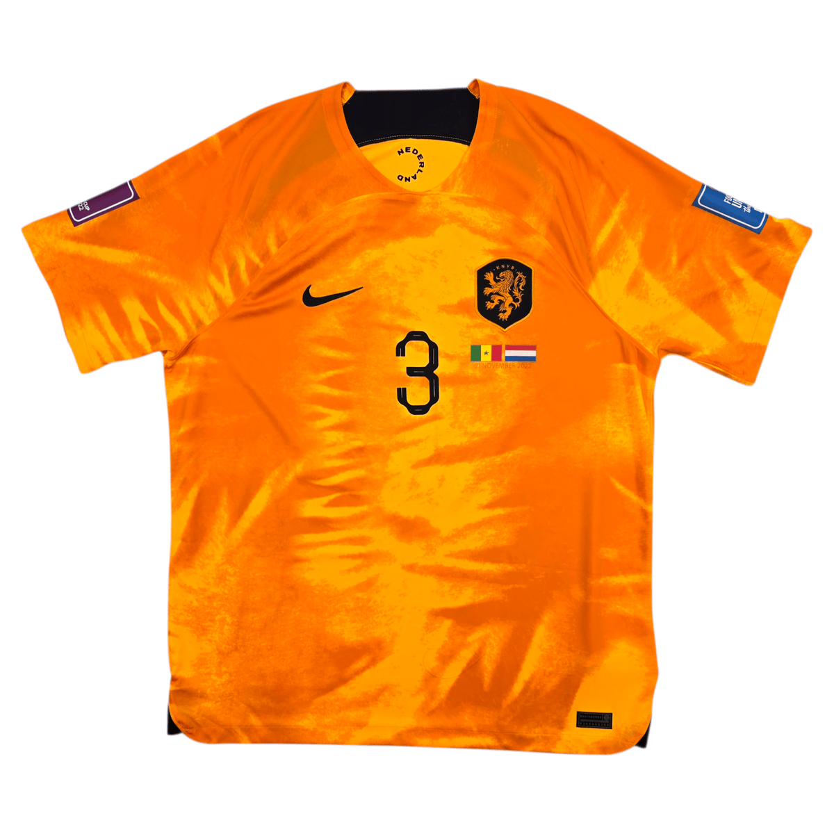 2022/23 Holland Home Football Shirt (XL) Nike 3 De Ligt - Football Finery - FF304003