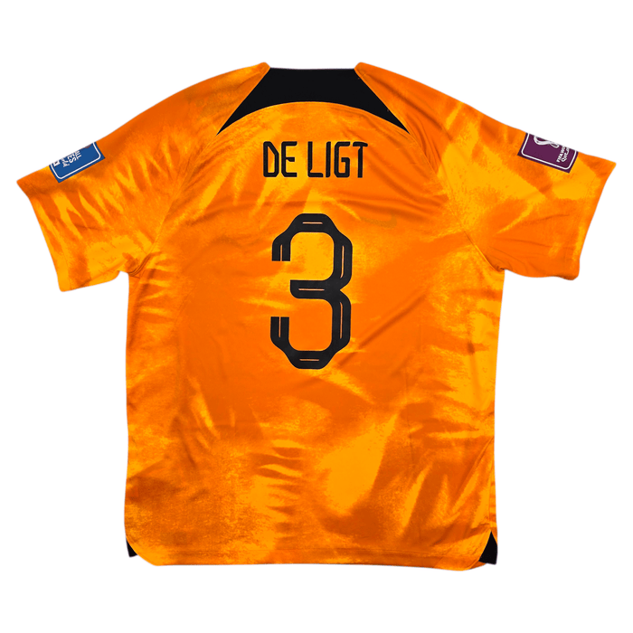 2022/23 Holland Home Football Shirt (XL) Nike 3 De Ligt - Football Finery - FF304003