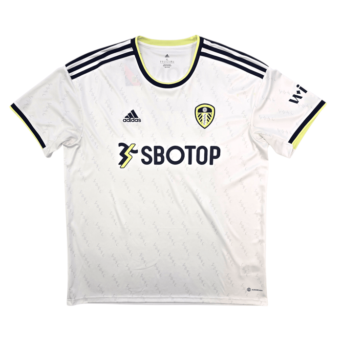 2022/23 Leeds United Home Football Shirt (XL) Adidas 7 Aaronson - Football Finery - FF303355
