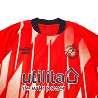 2022/23 Luton Town Home Football Shirt (M) Umbro 4 Lockyer - Football Finery - FF303241