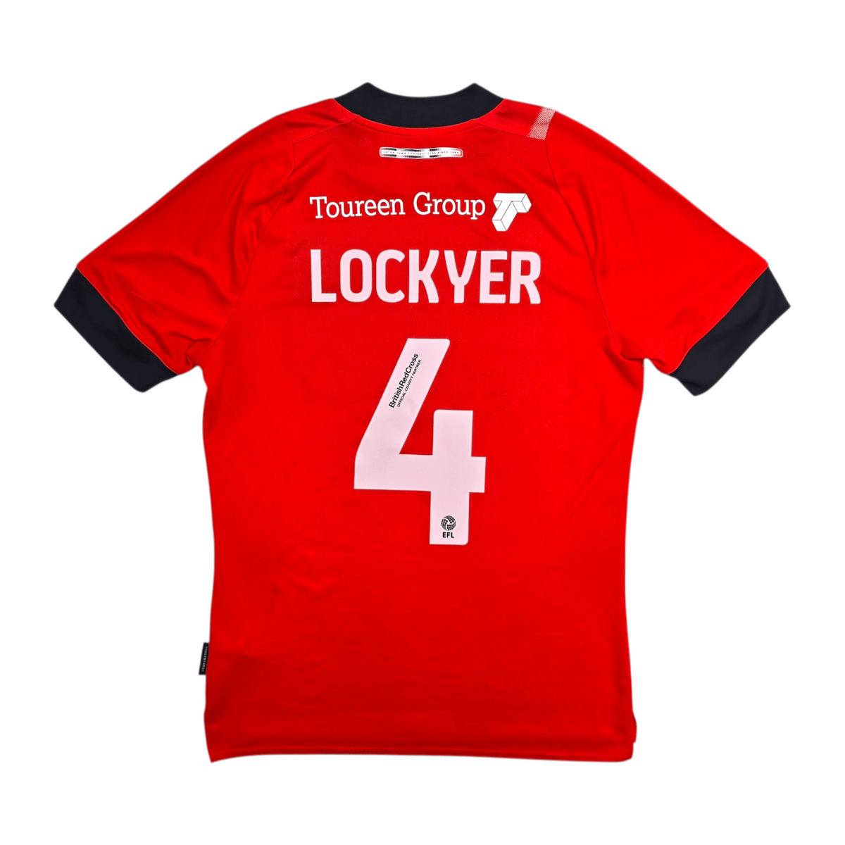 2022/23 Luton Town Home Football Shirt (M) Umbro 4 Lockyer - Football Finery - FF303241