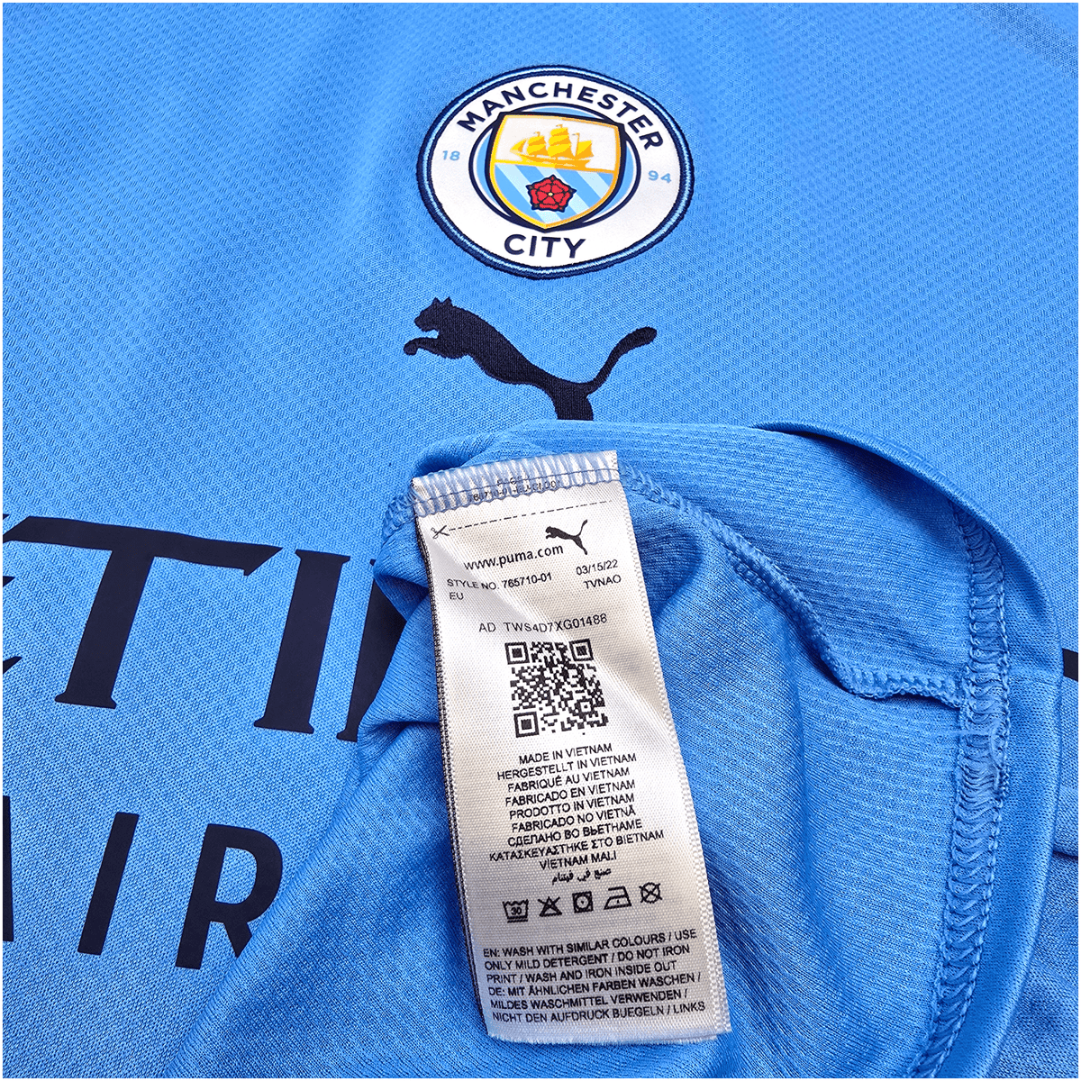2022/23 Manchester City Home Football Shirt (S) Puma 16 Rodri - Football Finery - FF303443