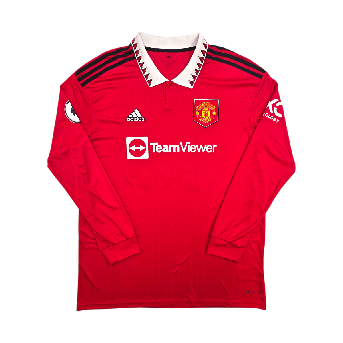 2022/23 Manchester United Home Football Shirt (XL) Adidas 18 Casemiro - Football Finery - FF303975