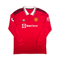 2022/23 Manchester United Home Football Shirt (XL) Adidas 18 Casemiro - Football Finery - FF303975