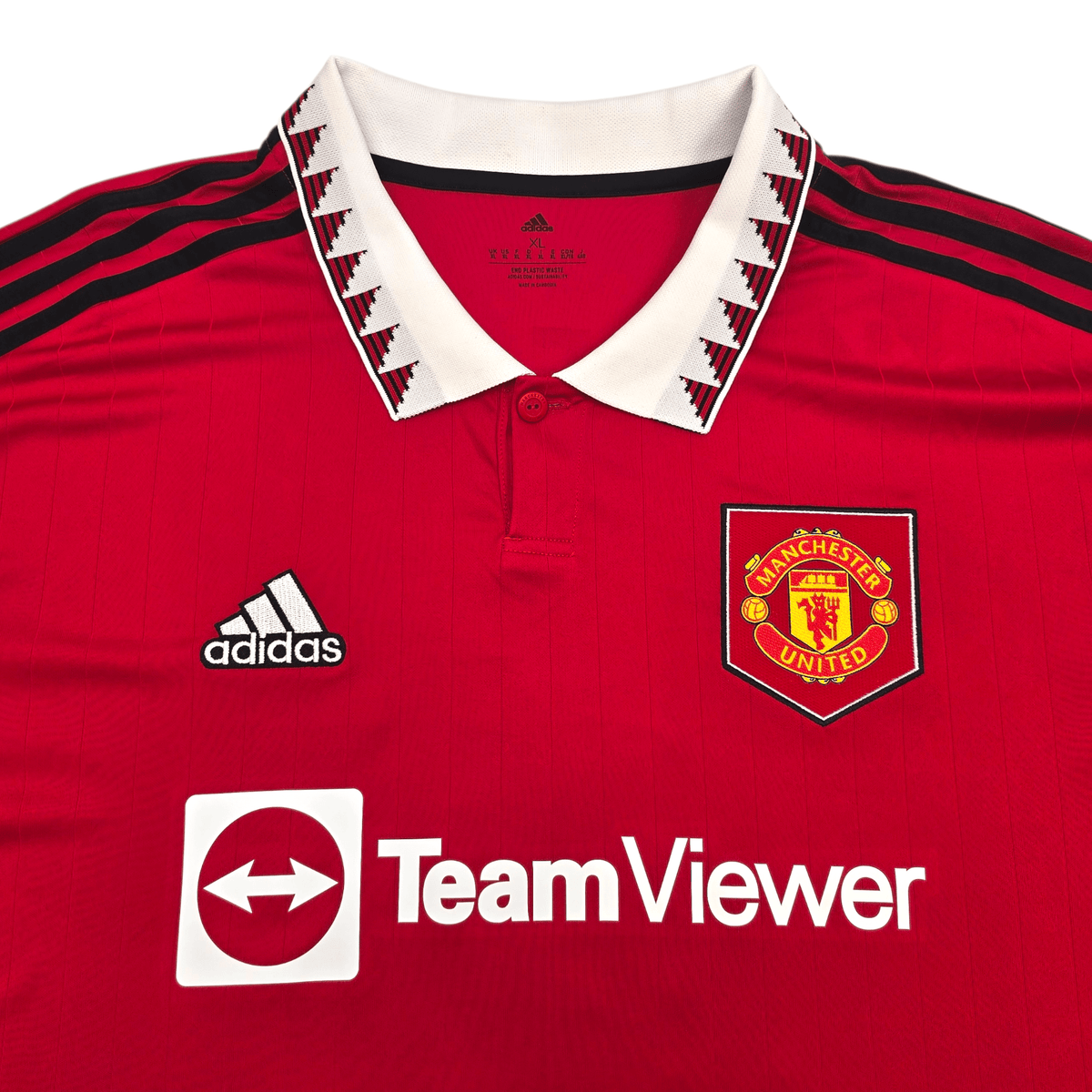 2022/23 Manchester United Home Football Shirt (XL) Adidas 18 Casemiro - Football Finery - FF303975