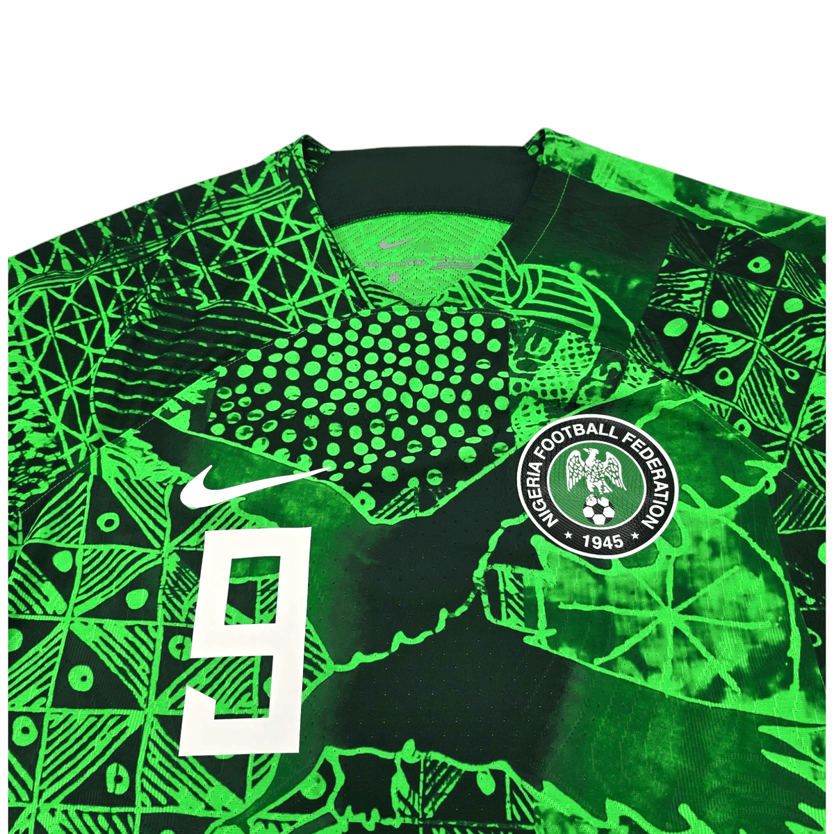 2022/23 Nigeria Home Football Shirt (S) Nike #9 Osimhen (Player Version) - Football Finery - FF300770
