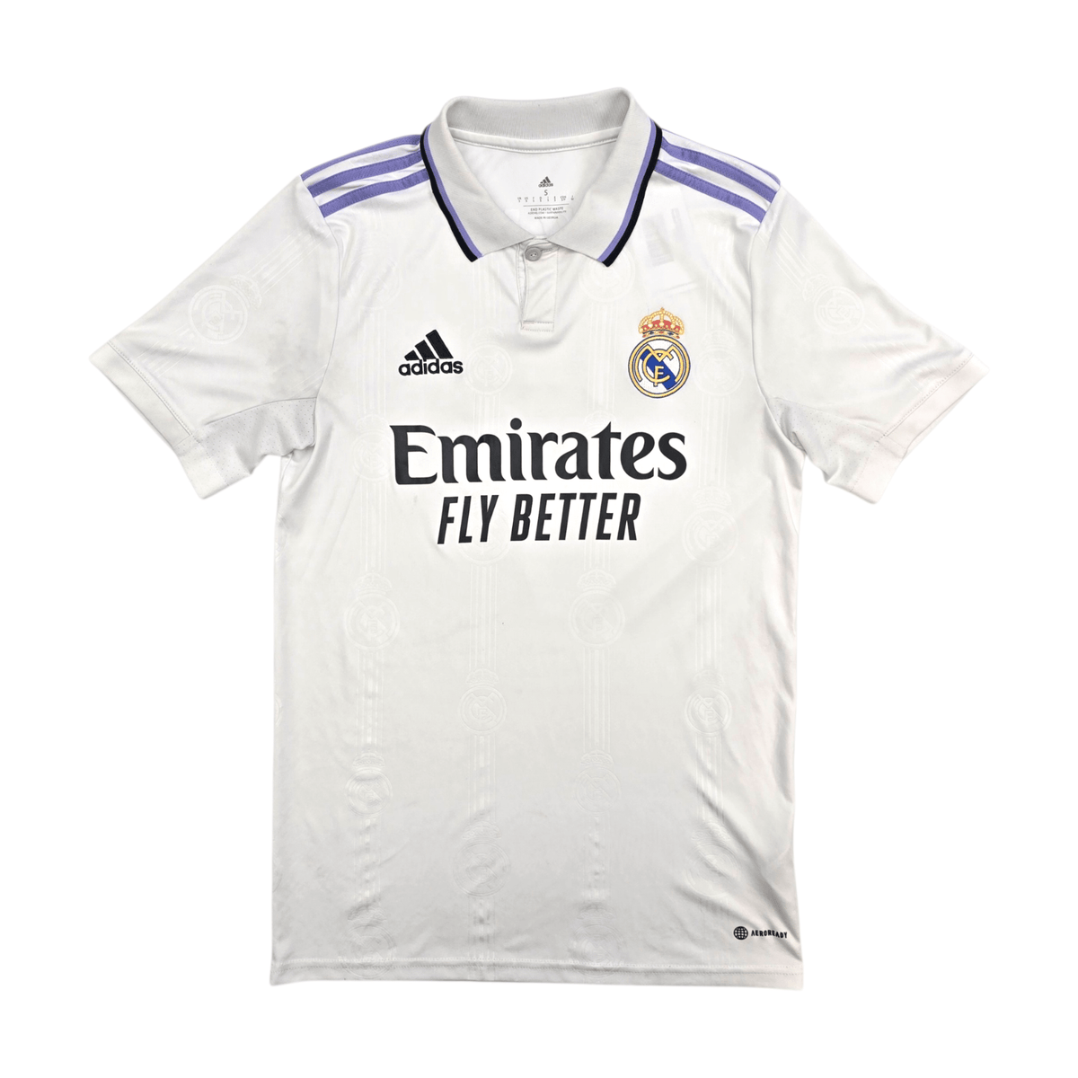 2022/23 Real Madrid Home Football Shirt (S) Adidas 7 Hazard - Football Finery - FF303846