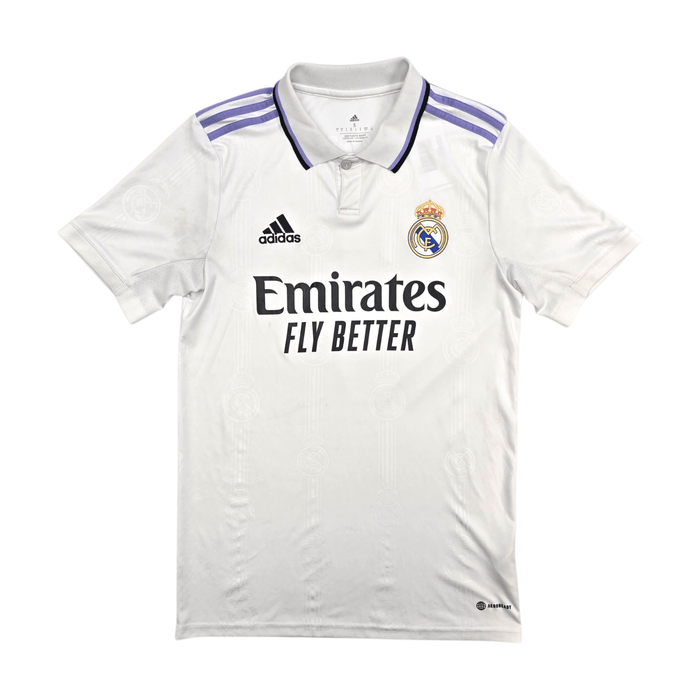 2022/23 Real Madrid Home Football Shirt (S) Adidas 7 Hazard - Football Finery - FF303846