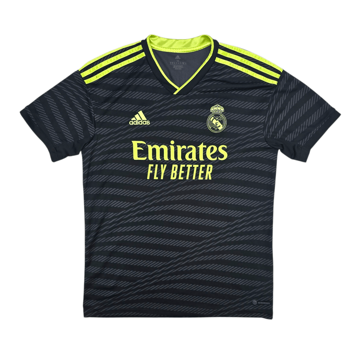 2022/23 Real Madrid Third Football Shirt (M) Adidas 22 Rüdiger - Football Finery - FF301333