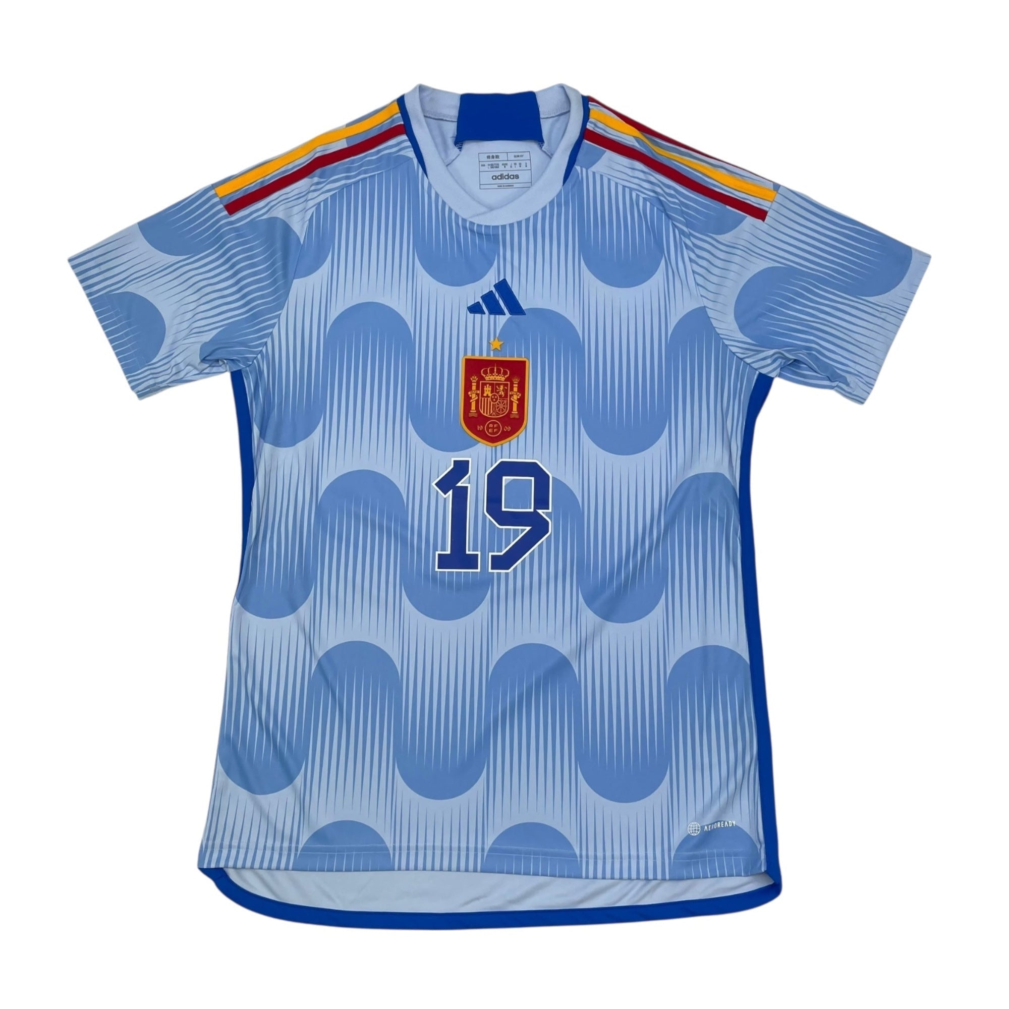 2022/23 Spain Away Football Shirt (L) Adidas #19 Lamine Yamal