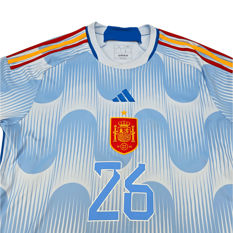 2022/23 Spain Away Football Shirt (L) Adidas 26 Pedri - Football Finery - FF301256
