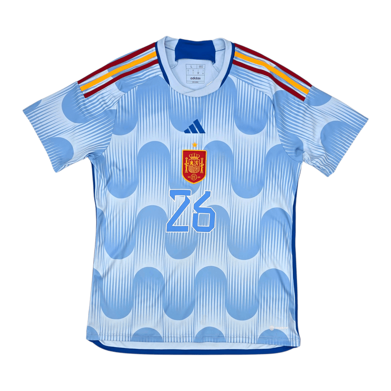 2022/23 Spain Away Football Shirt (L) Adidas 26 Pedri - Football Finery - FF301256