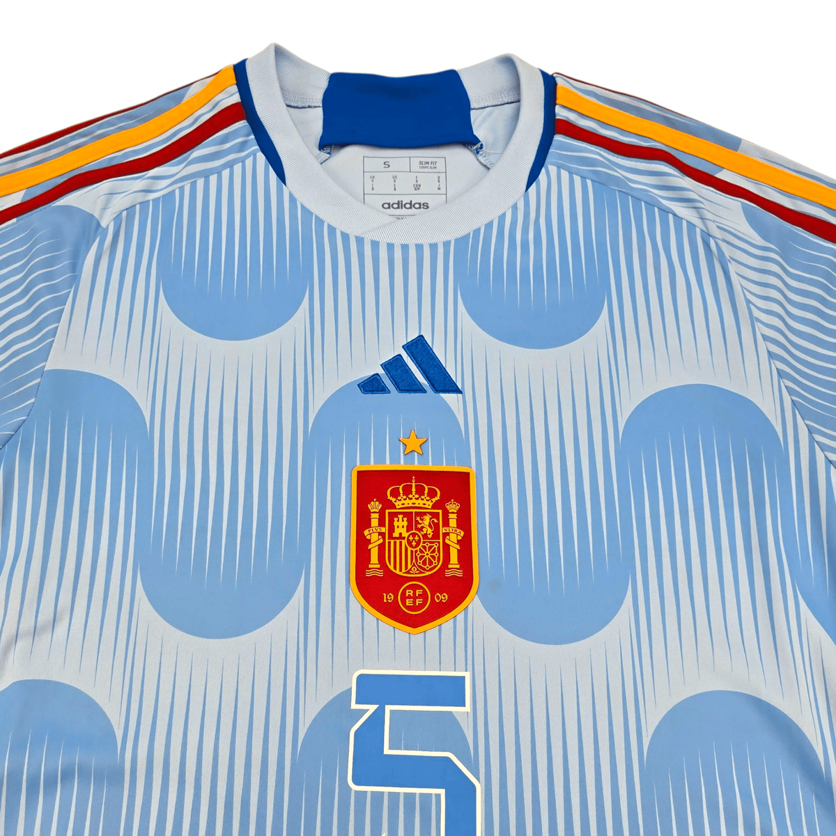 2022/23 Spain Away Football Shirt (S) Adidas 5 Sergio (Busquets) - Football Finery - FF300942