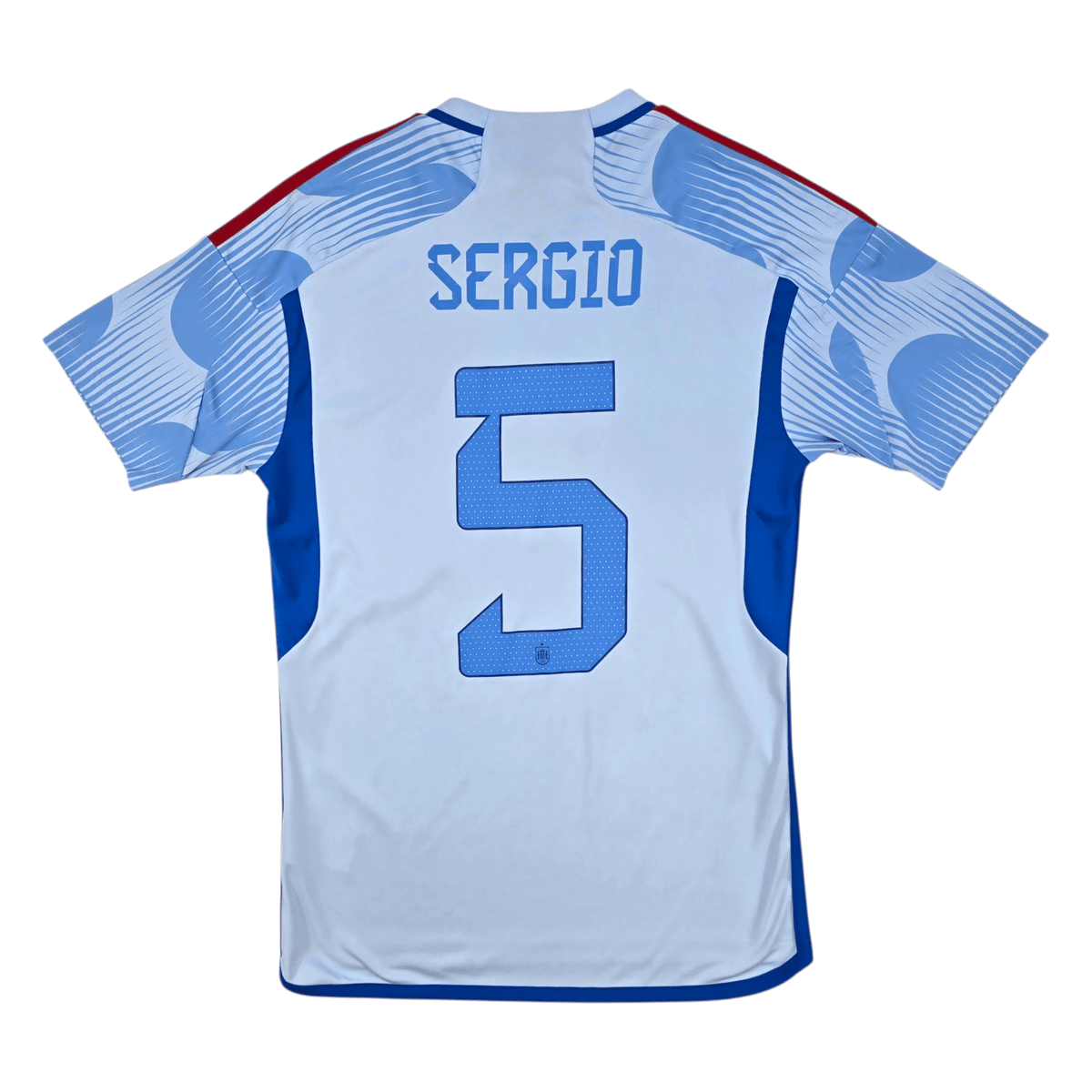 2022/23 Spain Away Football Shirt (S) Adidas 5 Sergio (Busquets) - Football Finery - FF300942