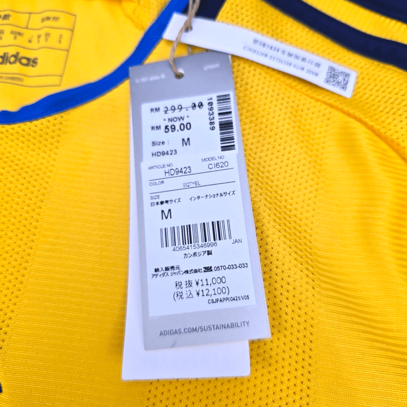 2022/23 Sweden Home Football Shirt (S) Adidas 9 Isak (BNWTs) - Football Finery - FF301696