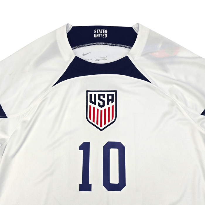 2022/23 USA Home Football Shirt (L) Nike #10 Pulisic (BNWTs) - Football Finery - FF300166